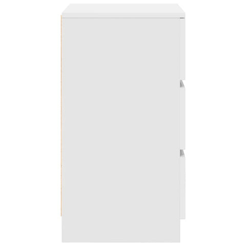 vidaXL Bedside Cabinets with 3 Drawers 2 pcs White 39x35x65 cm