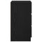 vidaXL Bedside Cabinet with 3 Drawers Black 39x35x65 cm