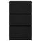 vidaXL Bedside Cabinets with 3 Drawers 2 pcs Black 39x35x65 cm