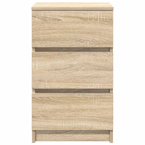 vidaXL Bedside Cabinet with 3 Drawers Sonoma Oak 39x35x65 cm