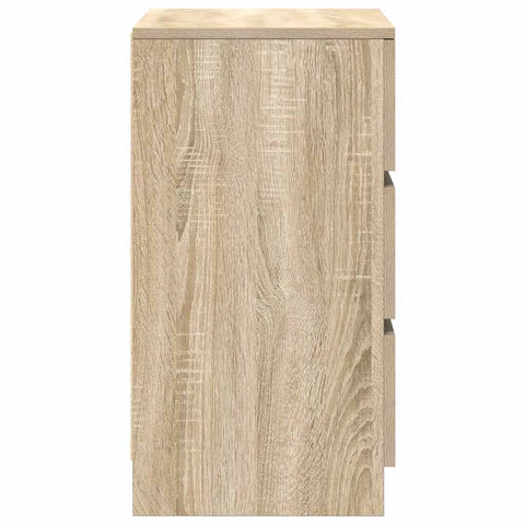 vidaXL Bedside Cabinet with 3 Drawers Sonoma Oak 39x35x65 cm