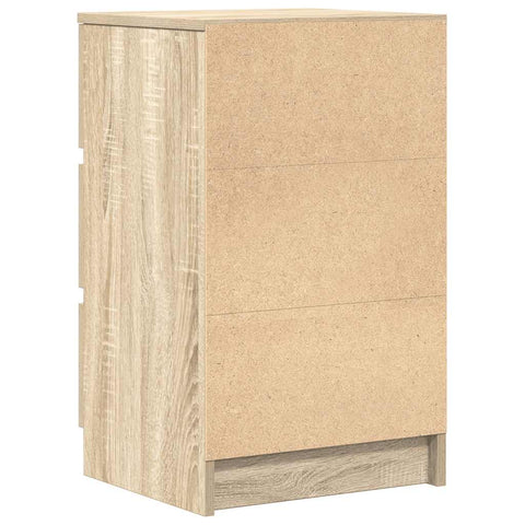 vidaXL Bedside Cabinet with 3 Drawers Sonoma Oak 39x35x65 cm