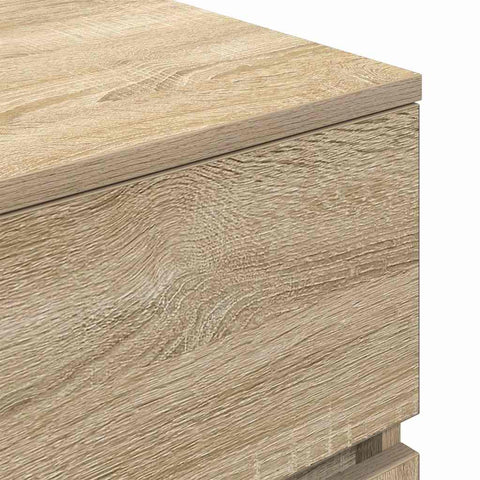 vidaXL Bedside Cabinet with 3 Drawers Sonoma Oak 39x35x65 cm