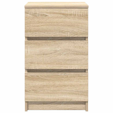 vidaXL Bedside Cabinets with 3 Drawers 2 pcs Sonoma Oak 39x35x65 cm