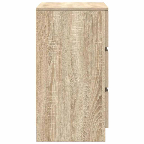 vidaXL Bedside Cabinets with 3 Drawers 2 pcs Sonoma Oak 39x35x65 cm