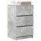 vidaXL Bedside Cabinets with 3 Drawers 2 pcs Concrete Grey 39x35x65 cm