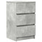 vidaXL Bedside Cabinets with 3 Drawers 2 pcs Concrete Grey 39x35x65 cm
