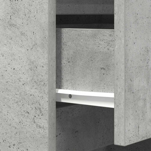 vidaXL Bedside Cabinets with 3 Drawers 2 pcs Concrete Grey 39x35x65 cm