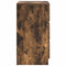 vidaXL Bedside Cabinet with 3 Drawers Smoked Oak 39x35x65 cm