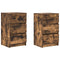 vidaXL Bedside Cabinets with 3 Drawers 2 pcs Smoked Oak 39x35x65 cm