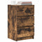 vidaXL Bedside Cabinets with 3 Drawers 2 pcs Smoked Oak 39x35x65 cm