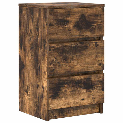 vidaXL Bedside Cabinets with 3 Drawers 2 pcs Smoked Oak 39x35x65 cm