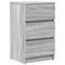 vidaXL Bedside Cabinets with 3 Drawers 2 pcs Grey Sonoma 39x35x65 cm