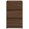 vidaXL Bedside Cabinets with 3 Drawers 2 pcs Brown Oak 39x35x65 cm