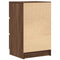 vidaXL Bedside Cabinets with 3 Drawers 2 pcs Brown Oak 39x35x65 cm