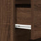 vidaXL Bedside Cabinets with 3 Drawers 2 pcs Brown Oak 39x35x65 cm