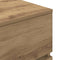 vidaXL Bedside Cabinet with 3 Drawers Artisan Oak 39x35x65 cm