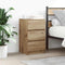 vidaXL Bedside Cabinet with 3 Drawers Artisan Oak 39x35x65 cm