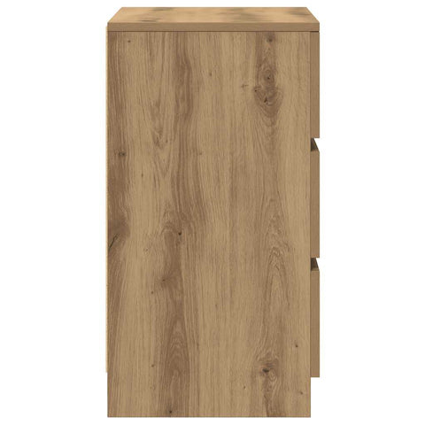 vidaXL Bedside Cabinets with 3 Drawers 2 pcs Artisan Oak 39x35x65 cm