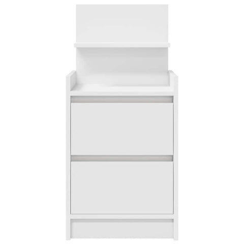 vidaXL Bedside Cabinet with 2 Drawers White 38x34x80 cm