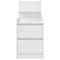 vidaXL Bedside Cabinet with 2 Drawers White 38x34x80 cm