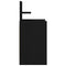 vidaXL Bedside Cabinets with 2 Drawers 2 pcs Black 38x34x80 cm