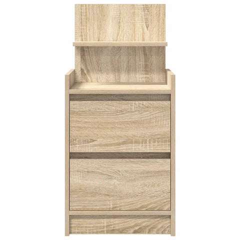vidaXL Bedside Cabinet with 2 Drawers Sonoma Oak 38x34x80 cm