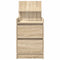 vidaXL Bedside Cabinet with 2 Drawers Sonoma Oak 38x34x80 cm