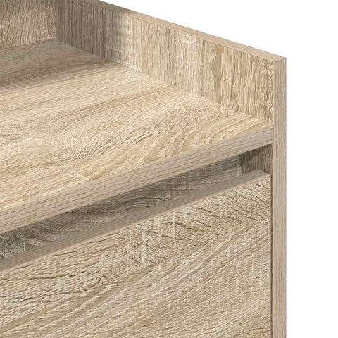 vidaXL Bedside Cabinet with 2 Drawers Sonoma Oak 38x34x80 cm