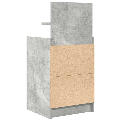 vidaXL Bedside Cabinets with 2 Drawers 2 pcs Concrete Grey 38x34x80 cm