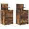 vidaXL Bedside Cabinets with 2 Drawers 2 pcs Smoked Oak 38x34x80 cm
