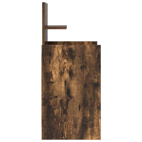 vidaXL Bedside Cabinets with 2 Drawers 2 pcs Smoked Oak 38x34x80 cm