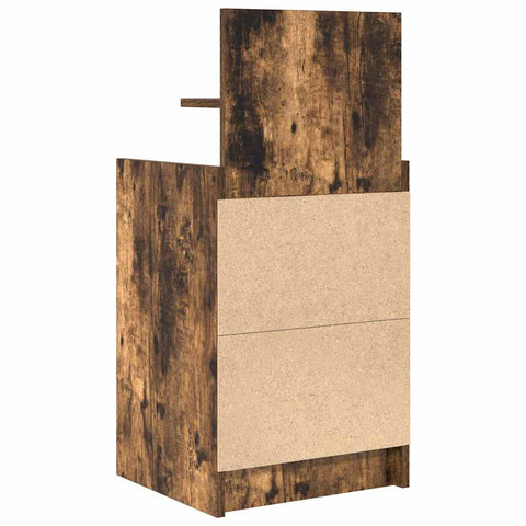 vidaXL Bedside Cabinets with 2 Drawers 2 pcs Smoked Oak 38x34x80 cm