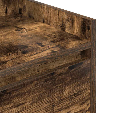 vidaXL Bedside Cabinets with 2 Drawers 2 pcs Smoked Oak 38x34x80 cm
