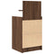 vidaXL Bedside Cabinets with 2 Drawers 2 pcs Brown Oak 38x34x80 cm