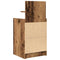 vidaXL Bedside Cabinet with 2 Drawers Old Wood 38x34x80 cm
