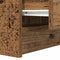 vidaXL Bedside Cabinet with 2 Drawers Old Wood 38x34x80 cm