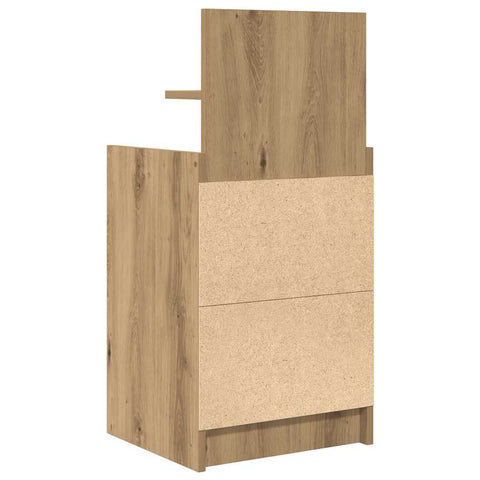 vidaXL Bedside Cabinets with 2 Drawers 2 pcs Artisan Oak 38x34x80 cm