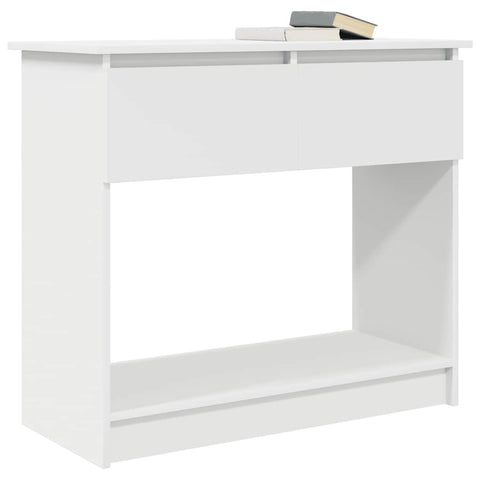 vidaXL Console Table with Drawers White 85.5x38.5x74.5 cm