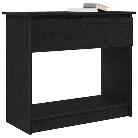 vidaXL Console Table with Drawers Black 85.5x38.5x74.5 cm