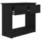 vidaXL Console Table with Drawers Black 85.5x38.5x74.5 cm