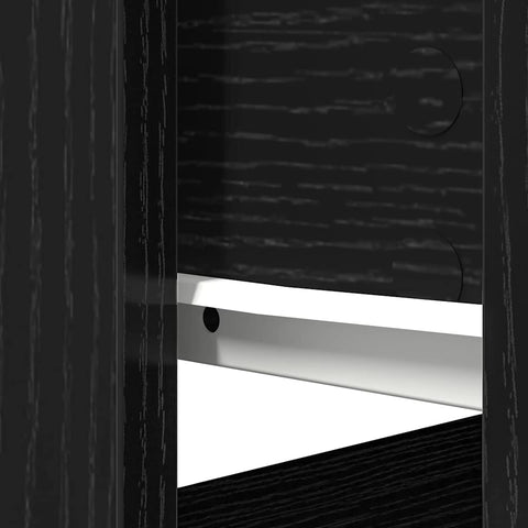 vidaXL Console Table with Drawers Black 85.5x38.5x74.5 cm