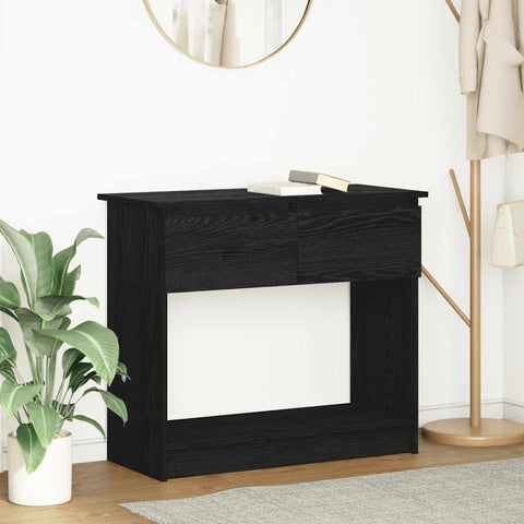 vidaXL Console Table with Drawers Black 85.5x38.5x74.5 cm