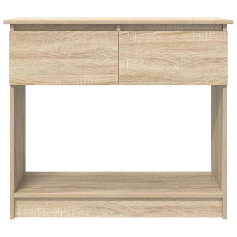 vidaXL Console Table with Drawers Sonoma Oak 85.5x38.5x74.5 cm
