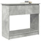 vidaXL Console Table with Drawers Concrete Grey 85.5x38.5x74.5 cm