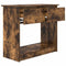 vidaXL Console Table with Drawers Smoked Oak 85.5x38.5x74.5 cm