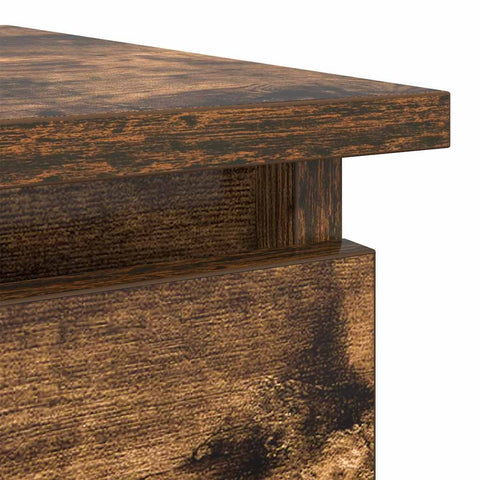 vidaXL Console Table with Drawers Smoked Oak 85.5x38.5x74.5 cm