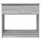 vidaXL Console Table with Drawers Grey Sonoma 85.5x38.5x74.5 cm