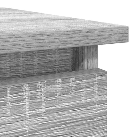 vidaXL Console Table with Drawers Grey Sonoma 85.5x38.5x74.5 cm
