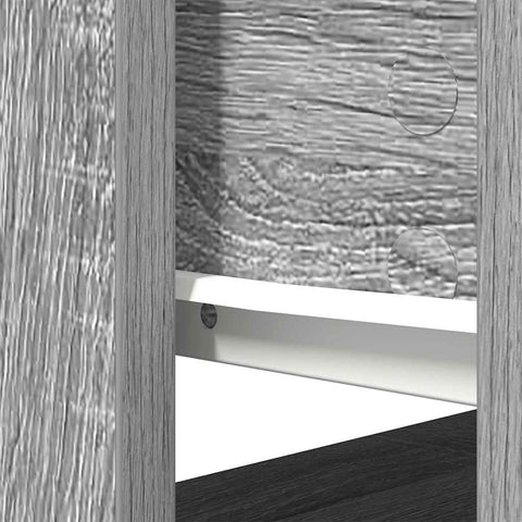 vidaXL Console Table with Drawers Grey Sonoma 85.5x38.5x74.5 cm